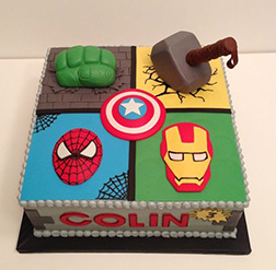 Avengers Pop Art Cake