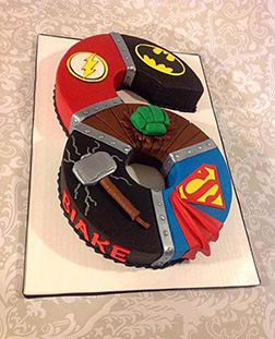 Avengers Age Collage Cake