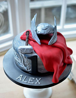 Thor the God of Thunder Birthday Cake