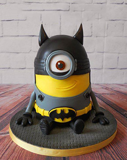 Batman Despicable Me Mashup Cake