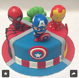 Avengers Four Corners Cake