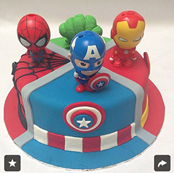 Avengers Four Corners Cake