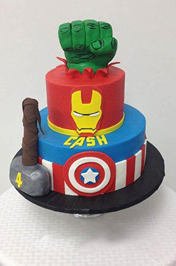 Avengers Triple Stack Cake