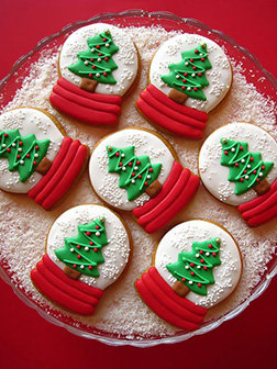 Snow Globe Christmas Tree Cookies