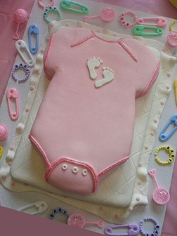 Baby Girls Onesie Cake