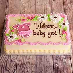 Welcome Baby Girl Cake