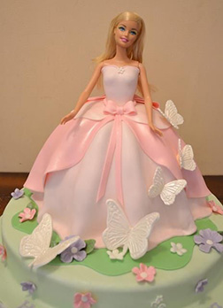 Butterfly Whisperer Barbie Cake