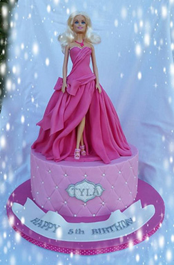 Glamour on the Runway Barbie Cake