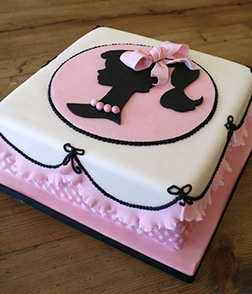 Barbie Silhouette Birthday Cake