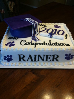 Classic Graduation Sheet Cake