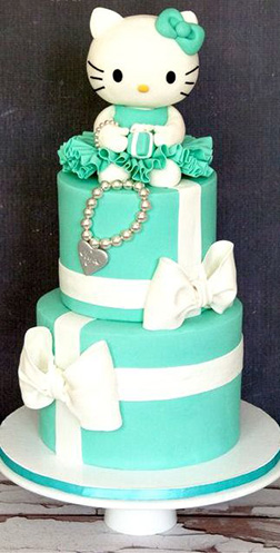 Tiffany Hello Kitty Cake