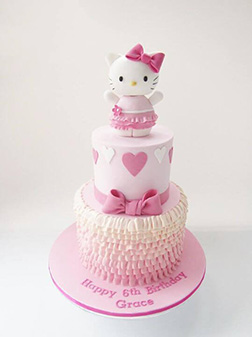 Pastel Pink Hello Kitty Stack Cake