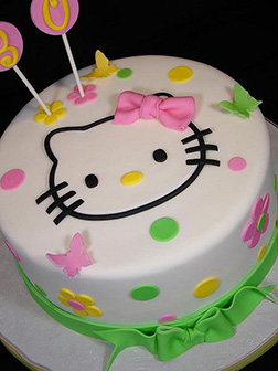 Butterfly Fields Hello Kitty Cake