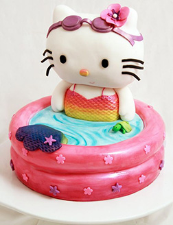 Hello Kitty Mermaid Mashup Cake