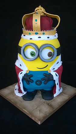 Royal Minion Birthday Cake