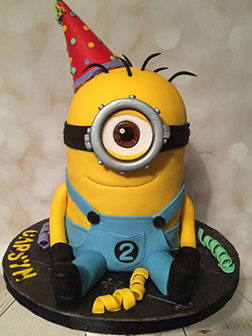 Ready To Party Minion Birthday Cake