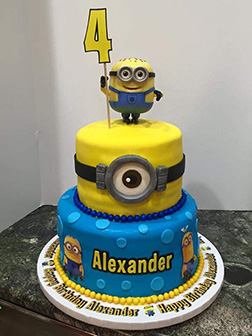 Minion Top of the Mountain Stack Cake