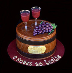 Drinks for 2 Wine Cake