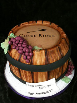 Realistic Wine Barrel Cake