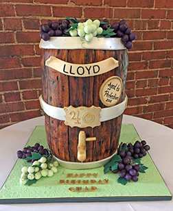 Wine Barrel Tapper Birthday Cake