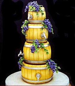 Wine Barrel Stack Cake