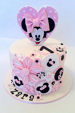 Pretty in Pink Minnie Mouse Cake