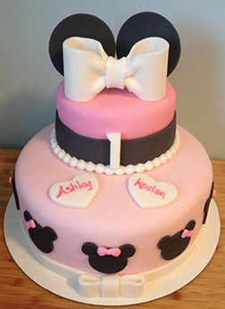 Pink Pearls Minnie Mouse Cake