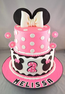 Pink Blossom Minnie Mouse Cake