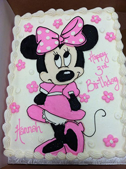 Classic Minnie Mouse Sheet Cake