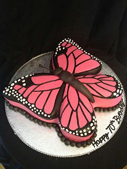 Pretty in Pink Butterfly Cake