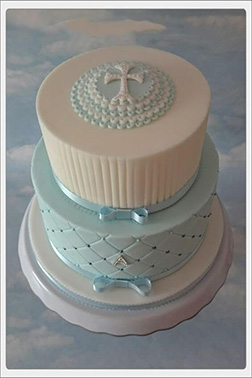 Christian Cross Tiered Cake