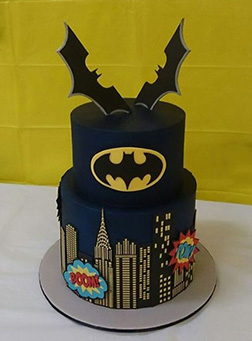 Batman Batarang Birthday Cake