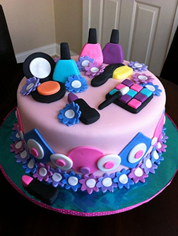 Vibrant Fashionista Birthday Cake
