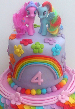 MLP Over the Rainbow Birthday Cake