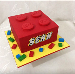 Minimalist Lego Block Cake