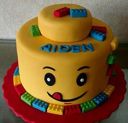 Lego Giant Silly Head Cake