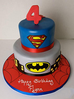 Superheroes Collide: DC vs Marvel Birthday Cake