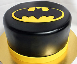 Batman Black and Gold Cake