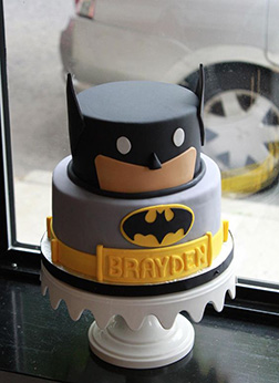 Funny Block Batman Cake