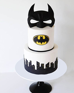 Batman Cowl Birthday Cake