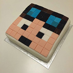 Dan TDM Diamond Minecart Birthday Cake