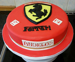 Ferrari Logo Cake