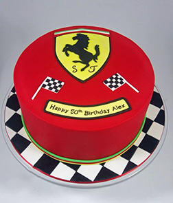 Ferrari Finishing Line Cake