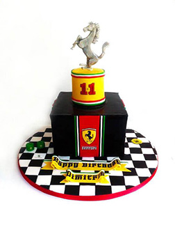 Ferrari Insignia Mounted Cake