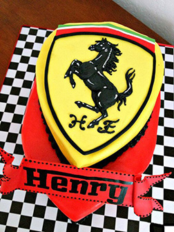 Ferrari Insignia Shield Cake 3