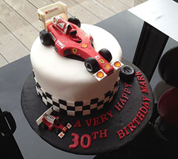 Tiered Ferrari F1 Cake 2