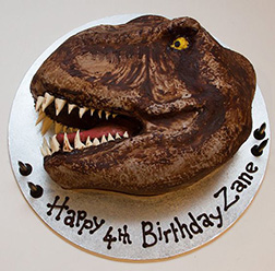 T-Rex Head Cake