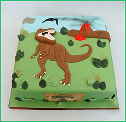 Jurassic Era Sheet Cake