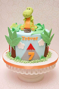 Baby T-Rex Birthday Cake