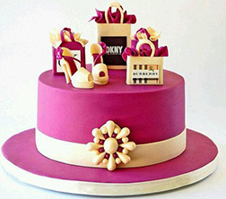 Pink Shopaholics Cake